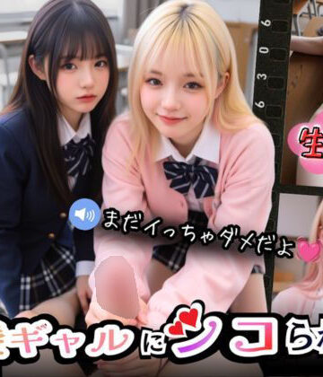 【実写系Hゲーム】好きな娘の前で金髪ギャルにシコられる！射精限界おち●ぽ焦らし我慢｜d_789236